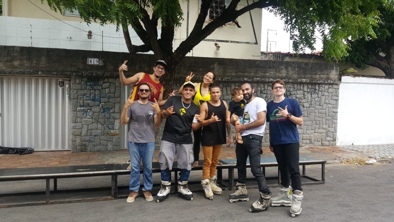 Alguns de vários atletas de Fortaleza-CE